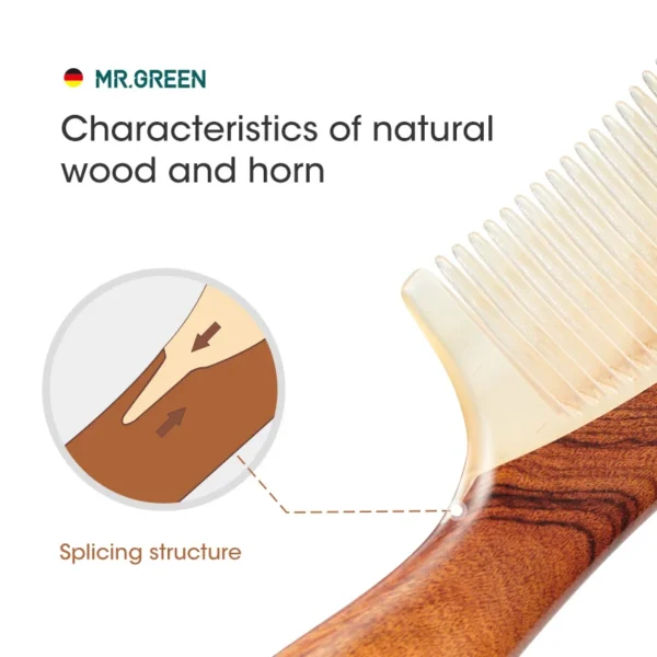 Natural Wood Comb - Image 4