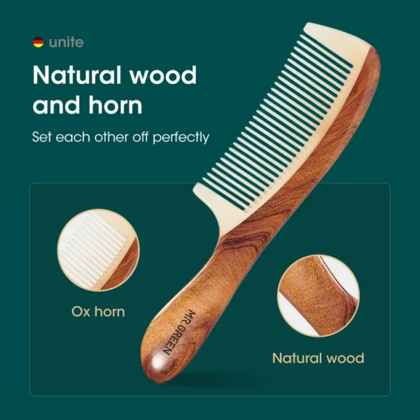 Natural Wood Comb - Image 2