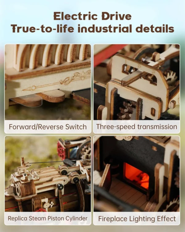 3D Wooden Puzzle Tractor - Image 4