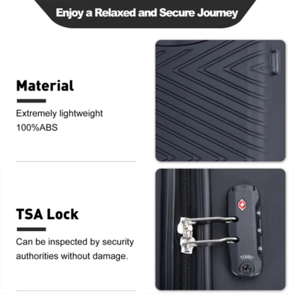 4-Piece Suitcase Set With Spinner Wheels - Image 4