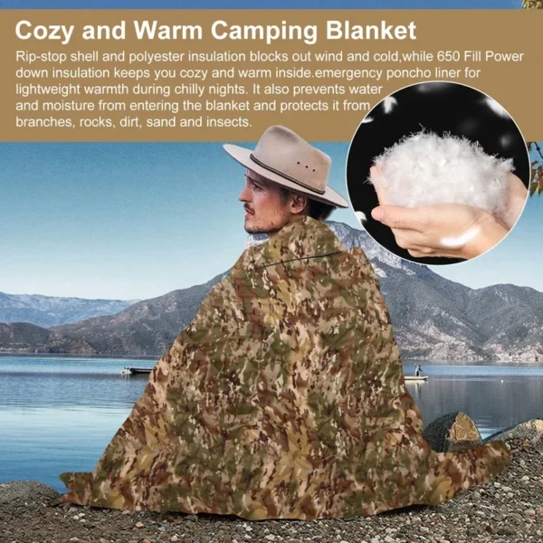 Water Repellent Blanket Suitable For Outdoor, Camping, Hiking - Image 4