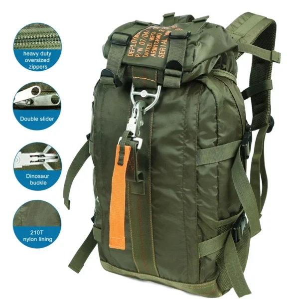 Waterproof Lightweight Backpack For Travel, Hiking - Image 2