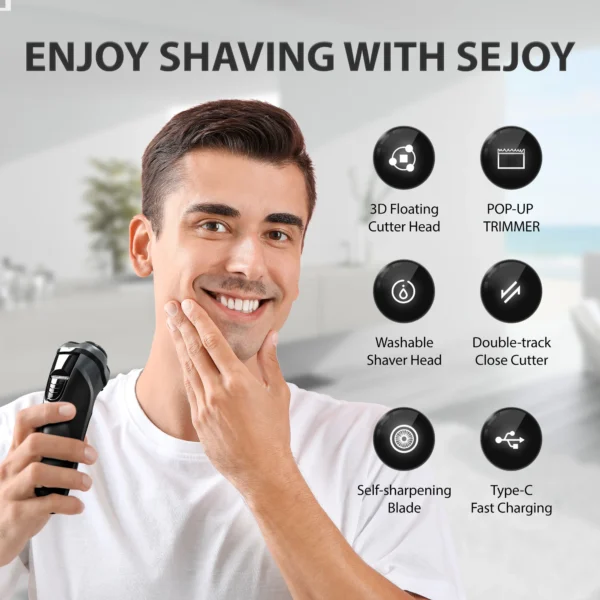 Electric Shaver With Washable Blade - Image 5