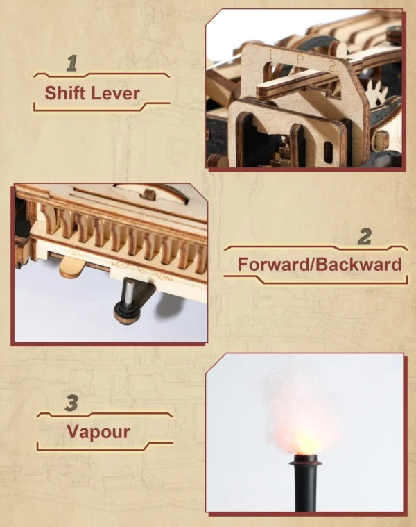 3D Wooden Puzzle Tractor - Image 3