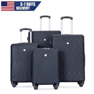 4-Piece Suitcase Set With Spinner Wheels