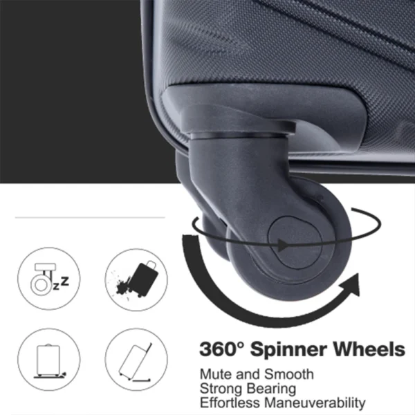 4-Piece Suitcase Set With Spinner Wheels - Image 6